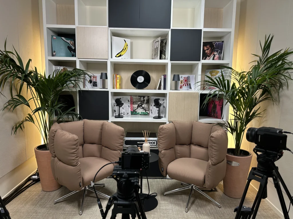 Sala podcast a Milano interno